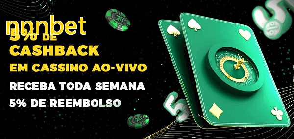 Promoções do cassino ao Vivo nnnbet